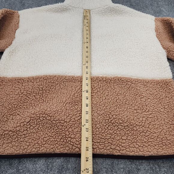 Lou Grey Jacket Womens Large Colorblock Cozy Up 1/4 Zip Sherpa Fleece Pullover - Picture 6 of 16